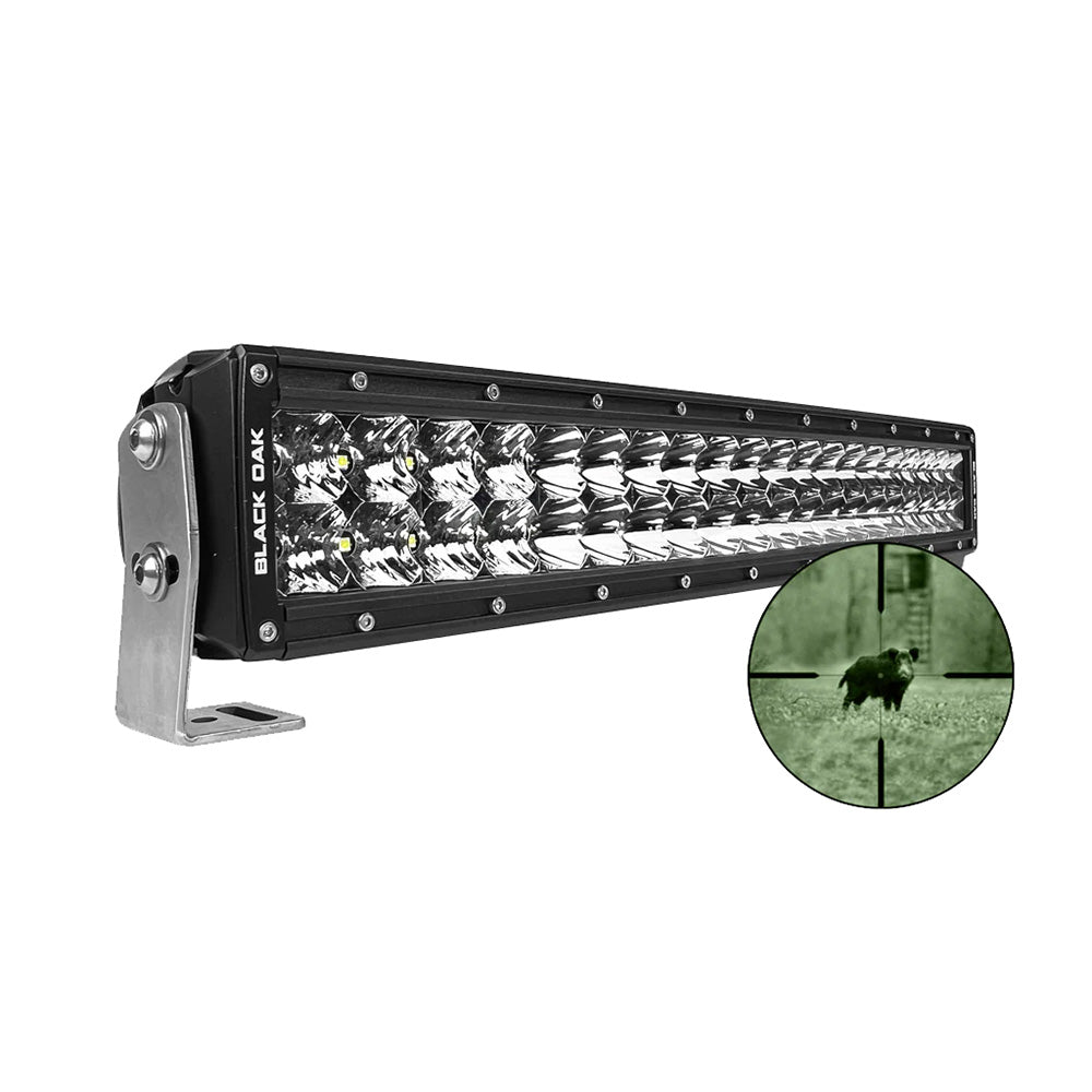 Black Oak Pro Series Double Row Combo Infrared 20" 940nm Light Bar - Black