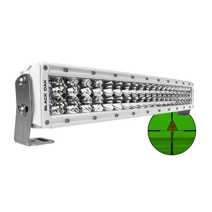 Black Oak Pro Series Double Row Combo Infrared 20" 850nm Light Bar - White