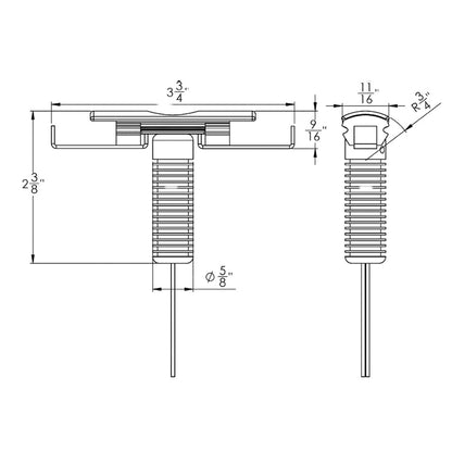 TACO Rub Rail Mounted LED Nav Light Set f/SuproFlex Only