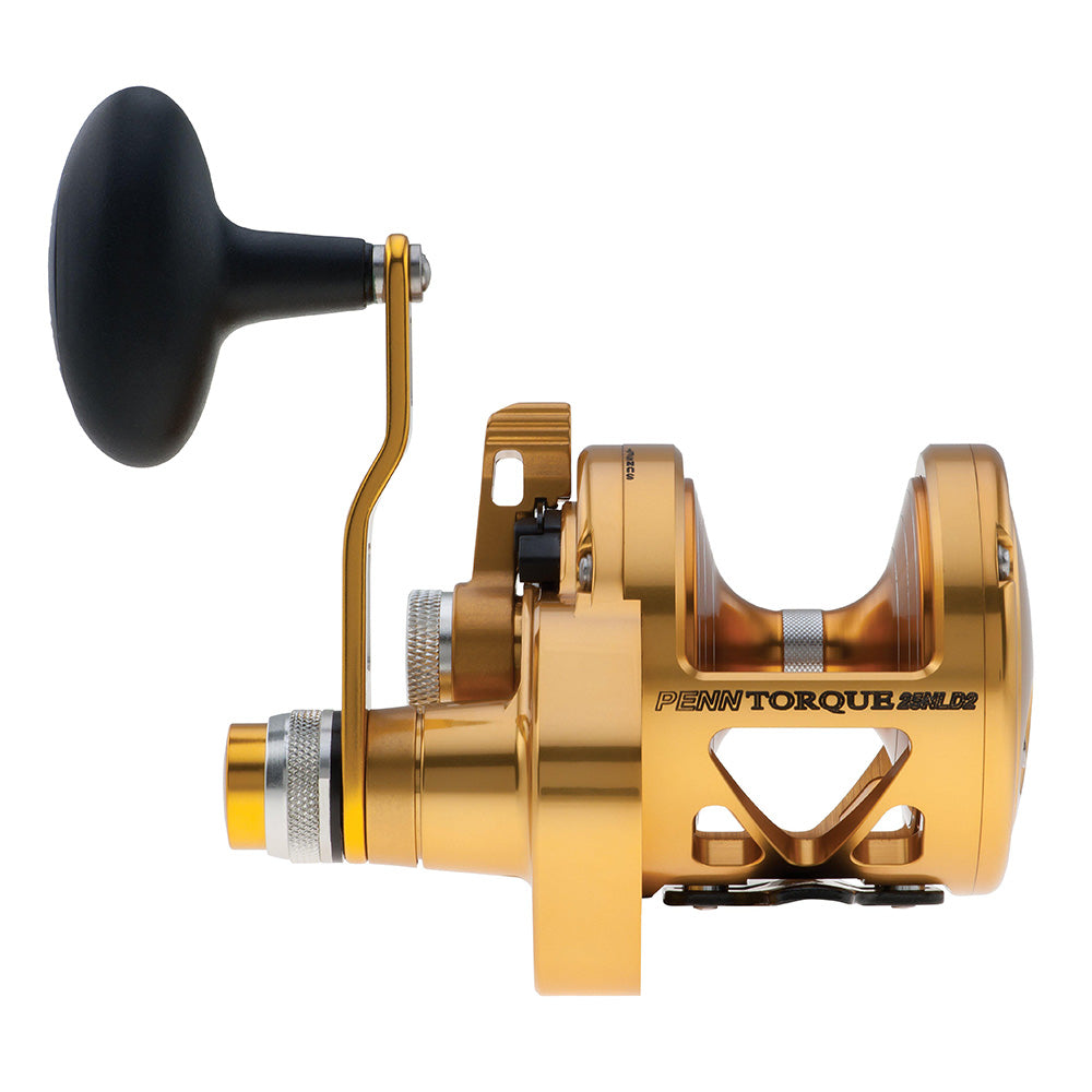 PENN Torque Lever Drag 2 Speed Reel Gold TRQ25NLD2