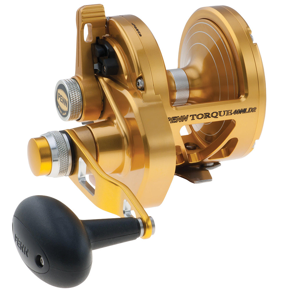 PENN Torque Lever Drag 2 Speed Reel Gold TRQ40NLD2