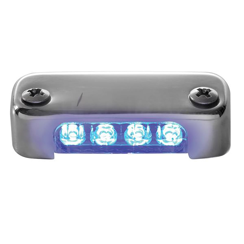 Attwood Blue LED Micro Light w/Stainless Steel Bezel  Vertical Mount