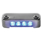 Attwood Blue LED Micro Light w/Stainless Steel Bezel  Vertical Mount