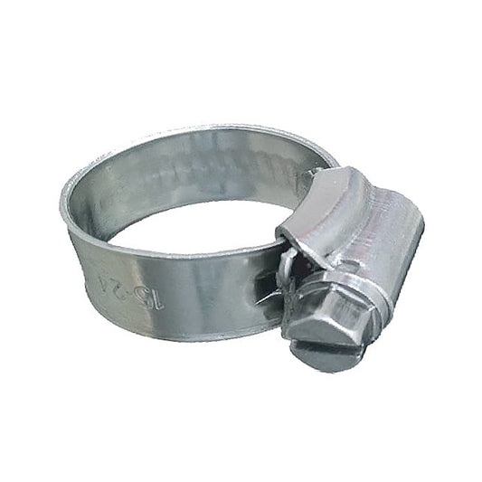 Trident Marine 316 SS Non-Perforated Worm Gear Hose Clamp - 3/8" Band - (3/4"  1-1/8") Clamping Range - 10-Pack - SAE Size 10