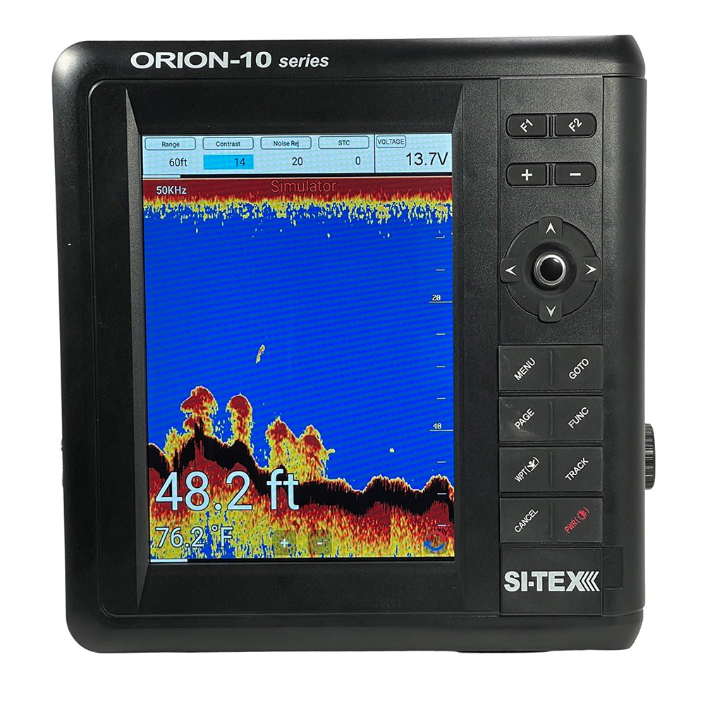 SI-TEX 10" Chartplotter System w/Internal GPS  C-MAP 4D Card